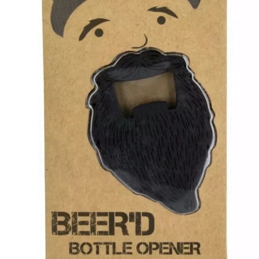 NWT BEER’D Beard Funny Bottle Opener for Man Cave